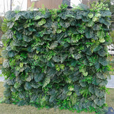 Aperturee - Aperturee Green Tropical Party Fabric Artificial Flower Wall